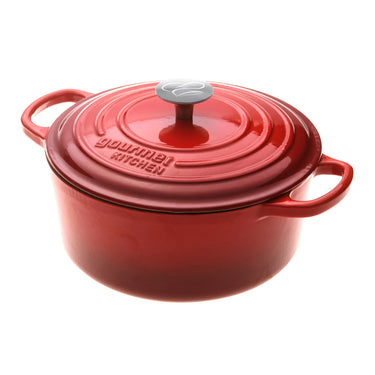 Black Cherry Red 4.2L Cast Iron Dutch Oven